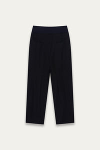 TOWSON PLEATED RELAX TROUSER EUPHORIC BLACK WOOL