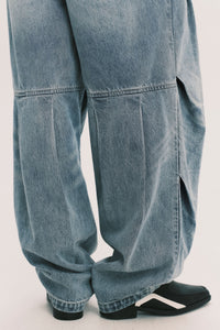 TOWSON PLEATED DENIM TROUSER LIGHT BLUE (NAMESAKE EXCLUSIVE)