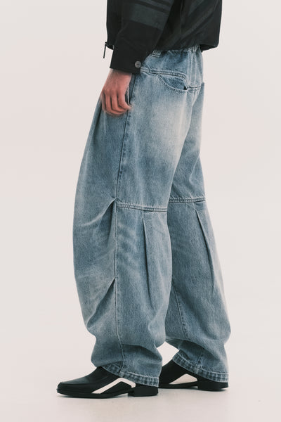 TOWSON PLEATED DENIM TROUSER LIGHT BLUE (NAMESAKE EXCLUSIVE)