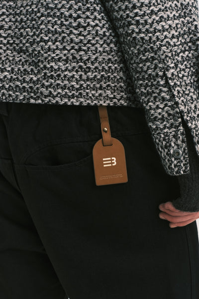 NAPO STRAIGHT SLIT JEANS EUPHORIC BLACK