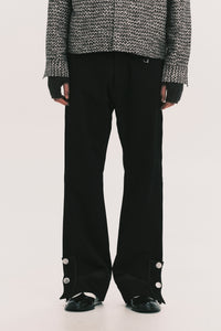 NAPO STRAIGHT SLIT JEANS EUPHORIC BLACK