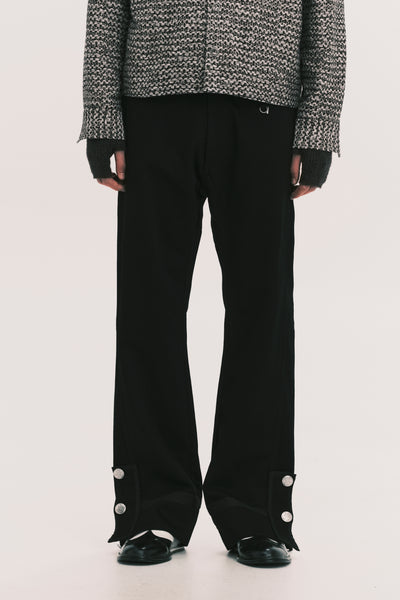NAPO STRAIGHT SLIT JEANS EUPHORIC BLACK
