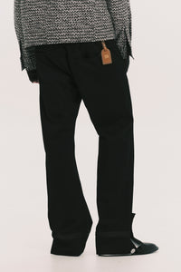 NAPO STRAIGHT SLIT JEANS EUPHORIC BLACK