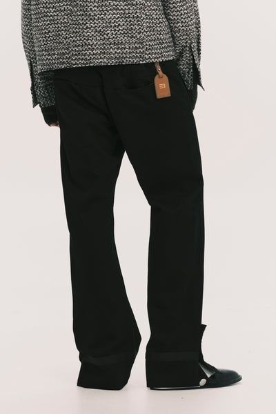 NAPO STRAIGHT SLIT JEANS EUPHORIC BLACK