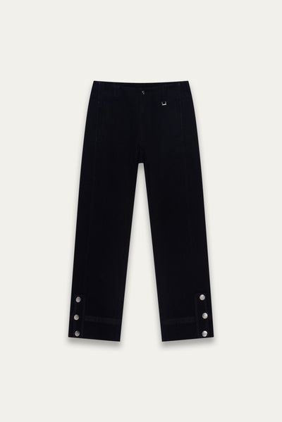 NAPO STRAIGHT SLIT JEANS EUPHORIC BLACK