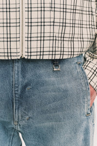 NAPO STRAIGHT SLIT JEANS LIGHT BLUE