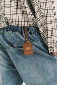 NAPO STRAIGHT SLIT JEANS LIGHT BLUE