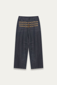 LEON DUFFLE JEANS WASHED BLACK