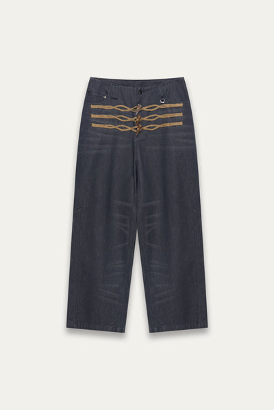 LEON DUFFLE JEANS WASHED BLACK