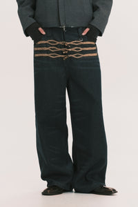LEON DUFFLE JEANS WASHED BLACK