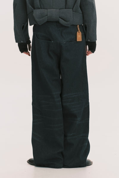 LEON DUFFLE JEANS WASHED BLACK