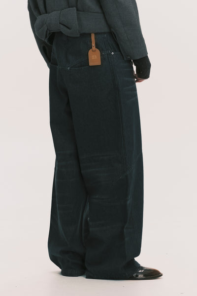 LEON DUFFLE JEANS WASHED BLACK