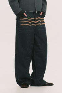 LEON DUFFLE JEANS WASHED BLACK