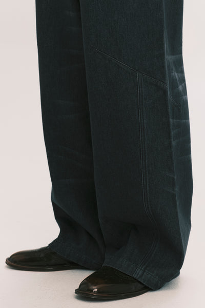 LEON DUFFLE JEANS WASHED BLACK