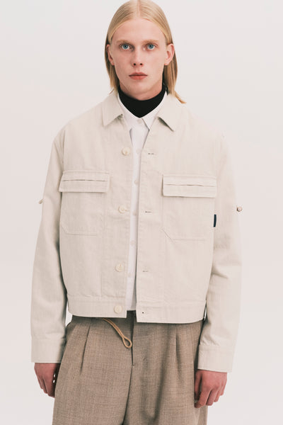 PASSA TOGGLE OVERSHIRT CANNOLI CREAM (NAMESAKE EXCLUSIVE)