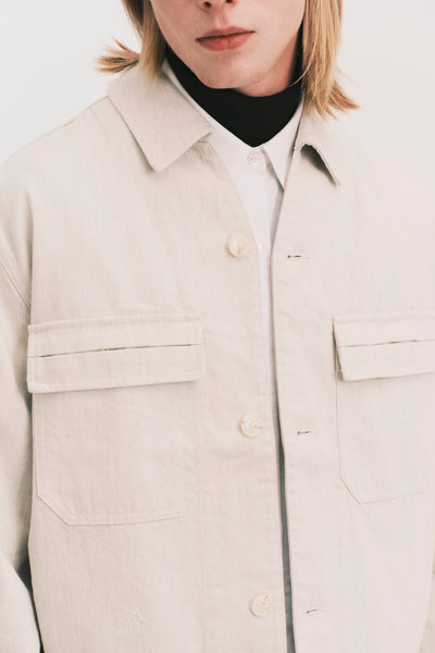 PASSA TOGGLE OVERSHIRT CANNOLI CREAM (NAMESAKE EXCLUSIVE)