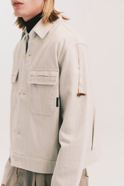 PASSA TOGGLE OVERSHIRT CANNOLI CREAM (NAMESAKE EXCLUSIVE)