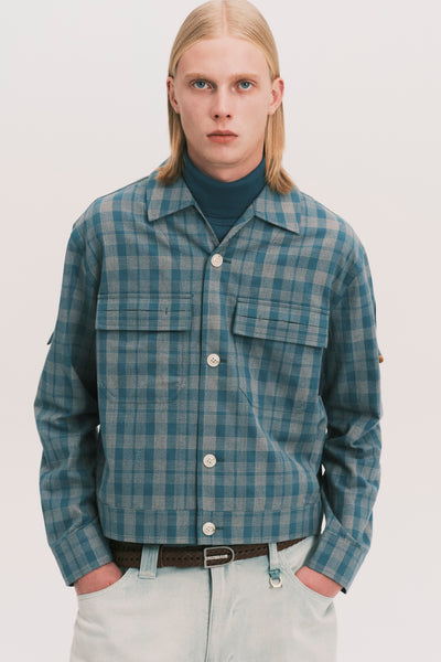 PASSA TOGGLE OVERSHIRT OCEAN GREEN