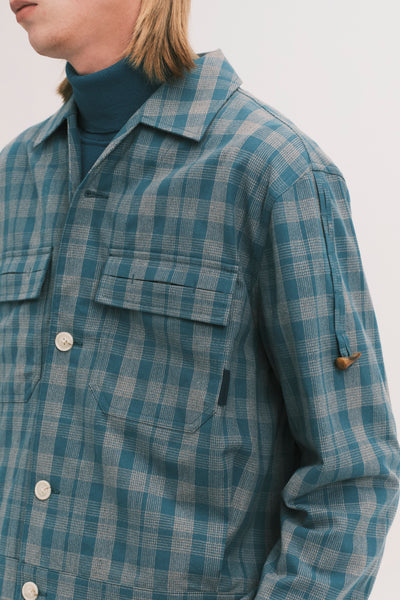 PASSA TOGGLE OVERSHIRT OCEAN GREEN