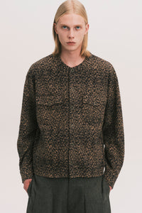 KORVER CARDIGAN SHIRT KHAKI BROWN