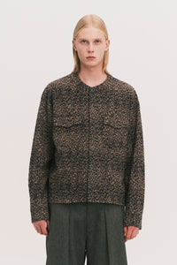 KORVER CARDIGAN SHIRT KHAKI BROWN