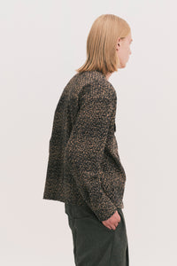 KORVER CARDIGAN SHIRT KHAKI BROWN