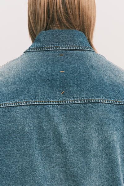 JEAN SHAWL COLLAR DENIM SHIRT DEPTH BLUE (NAMESAKE EXCLUSIVE)