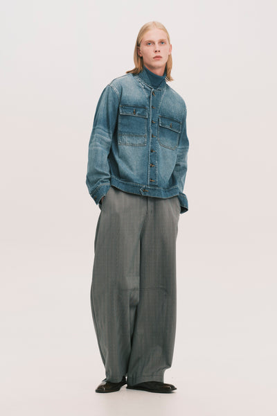 JEAN SHAWL COLLAR DENIM SHIRT DEPTH BLUE (NAMESAKE EXCLUSIVE)