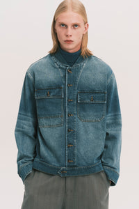JEAN SHAWL COLLAR DENIM SHIRT DEPTH BLUE (NAMESAKE EXCLUSIVE)