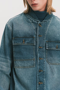 JEAN SHAWL COLLAR DENIM SHIRT DEPTH BLUE (NAMESAKE EXCLUSIVE)