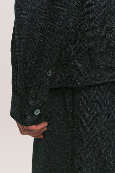 COMO OVERSHIRT GREY HERRINGBONE (NAMESAKE EXCLUSIVE)