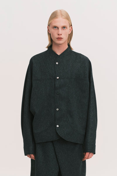 COMO OVERSHIRT GREY HERRINGBONE (NAMESAKE EXCLUSIVE)