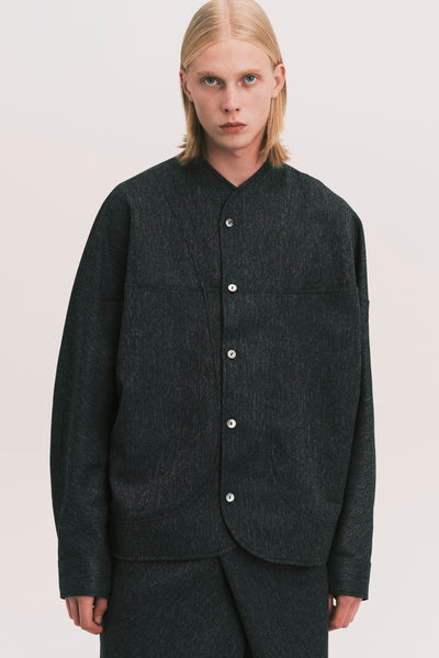 COMO OVERSHIRT GREY HERRINGBONE (NAMESAKE EXCLUSIVE)
