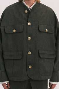 COLEMAN ROYAL OVERSHIRT BROWN HERRINGBONE