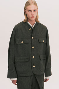 COLEMAN ROYAL OVERSHIRT BROWN HERRINGBONE