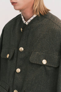 COLEMAN ROYAL OVERSHIRT BROWN HERRINGBONE