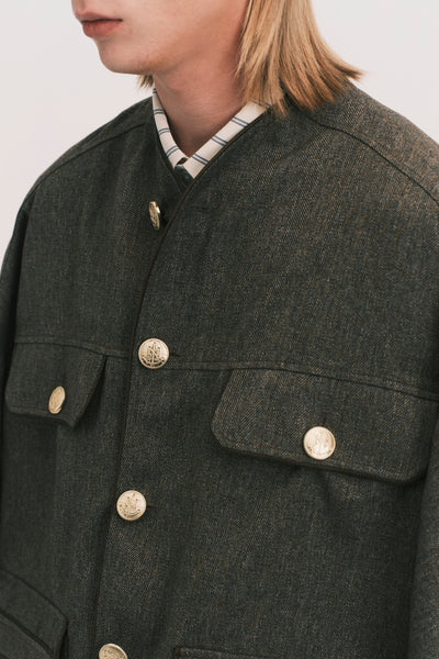 COLEMAN ROYAL OVERSHIRT BROWN HERRINGBONE