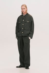 COLEMAN ROYAL OVERSHIRT BROWN HERRINGBONE