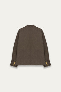 COLEMAN ROYAL OVERSHIRT BROWN HERRINGBONE