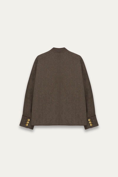 COLEMAN ROYAL OVERSHIRT BROWN HERRINGBONE