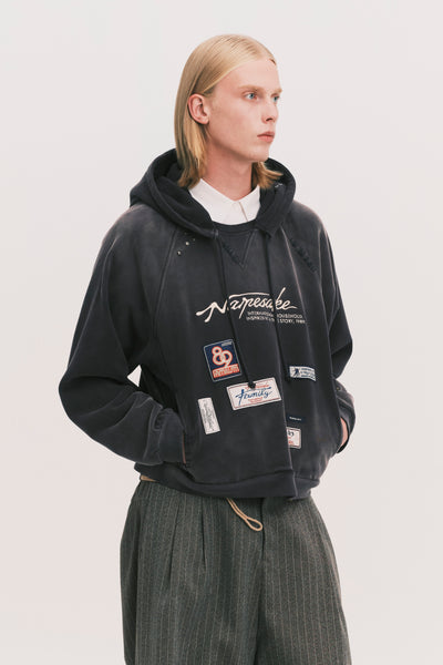 CRUISER CREW HOODIE NAVY BLUE