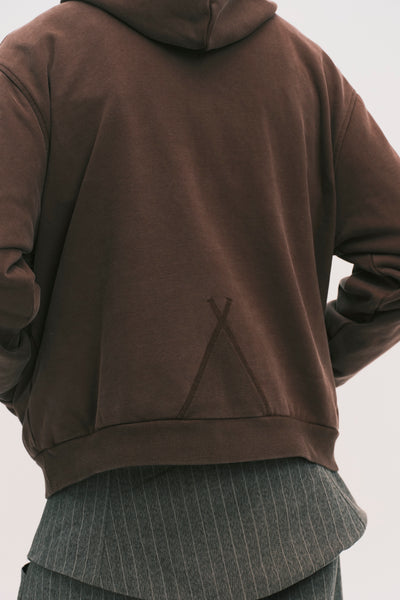 VICO TOGGLE HOODIE WASHED BROWN (NAMESAKE EXCLUSIVE)
