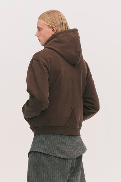 VICO TOGGLE HOODIE WASHED BROWN (NAMESAKE EXCLUSIVE)