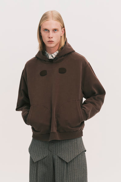 VICO TOGGLE HOODIE WASHED BROWN (NAMESAKE EXCLUSIVE)