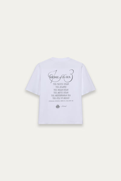 MARYS OCEAN TEE FREE WHITE