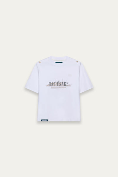 MARYS OCEAN TEE FREE WHITE