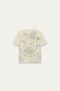 NEAL STAMP TEE SLATE GREY