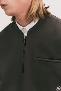 SAILOR LS HALF ZIP DUAL CREWNECK PEPPER GREY