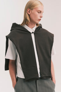 SAILOR LS HALF ZIP DUAL CREWNECK PEPPER GREY