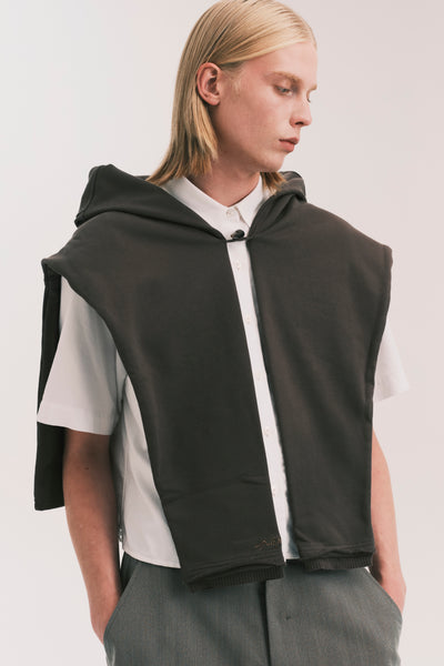 SAILOR LS HALF ZIP DUAL CREWNECK PEPPER GREY
